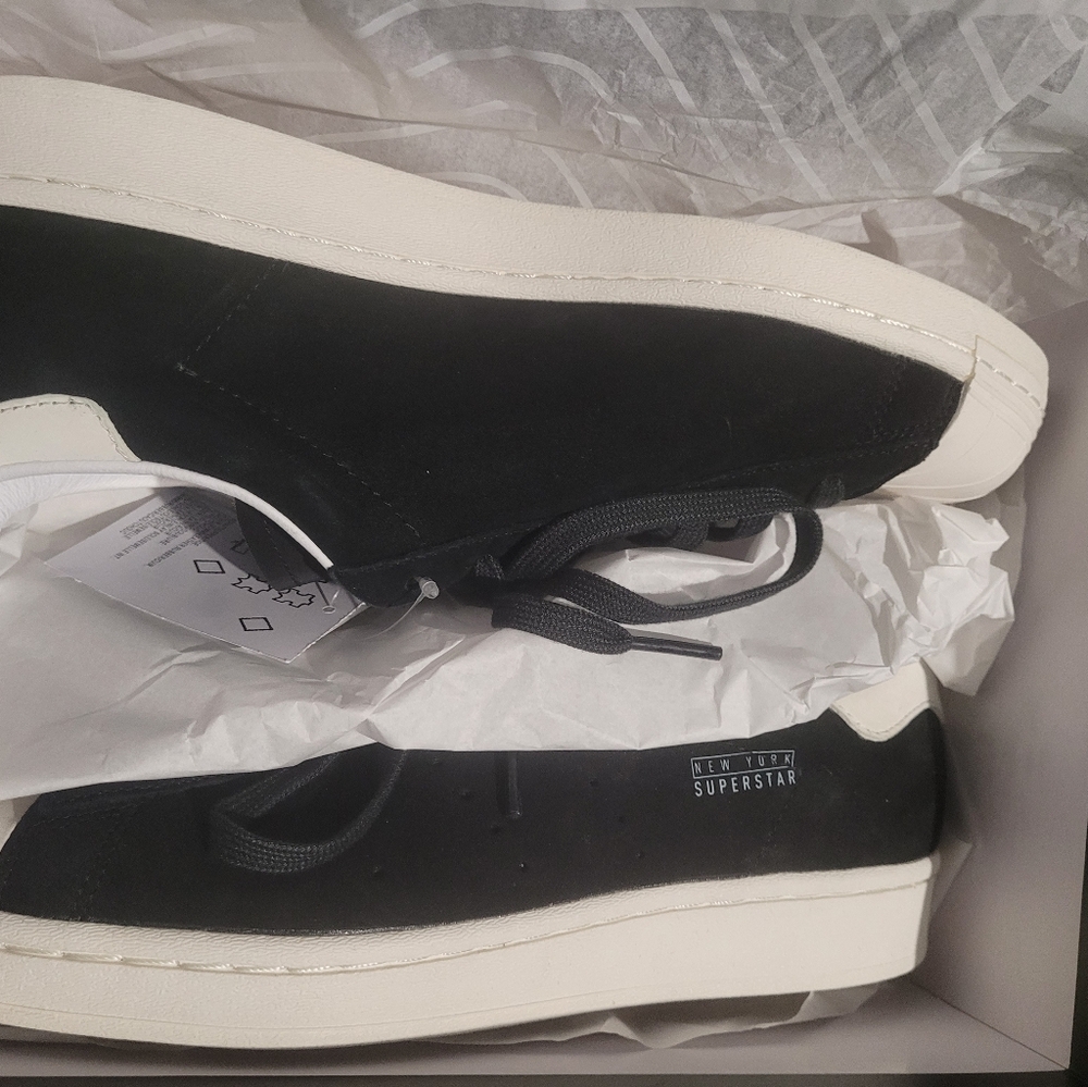 Adidas superstar New York black men's 10.5